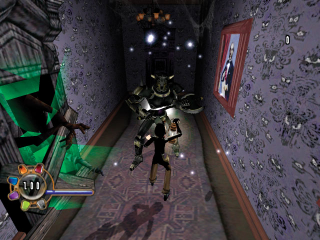 That’s more than fair against a house full of ghosts, zombies, living armor, and pictures with eyes follow you.